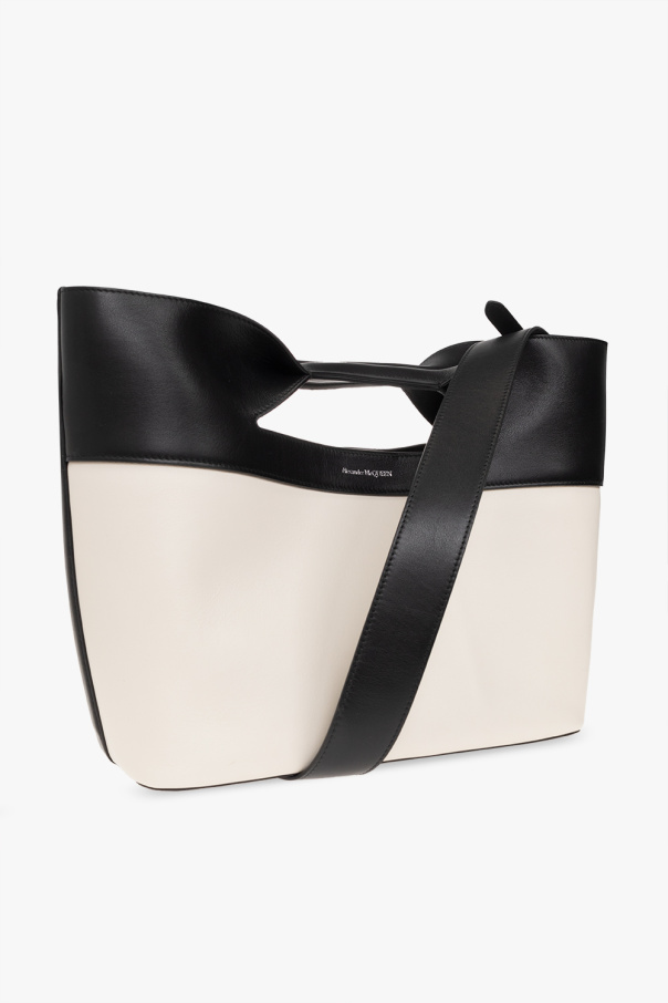 Alexander McQueen ◆ The Bow Small Bag THE BOW SMALL LEATHER TOTE BAG for Women - Alexander McQueen